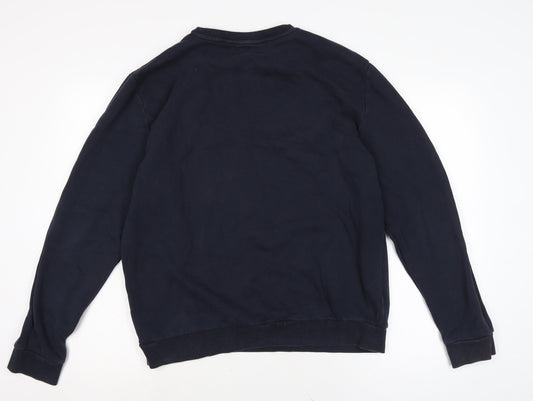 Mens UK Size L NEXT Blue Pullover Sweatshirt