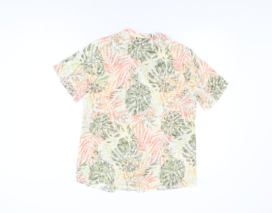 Womens UK Size 10 Isle Multicoloured Basic Button-Up