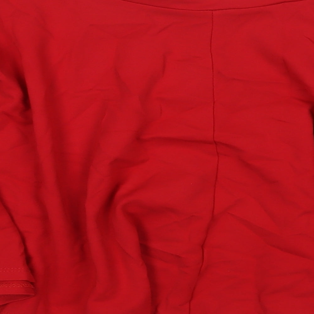Zoot Womens Red Viscose Skater Skirt Size S