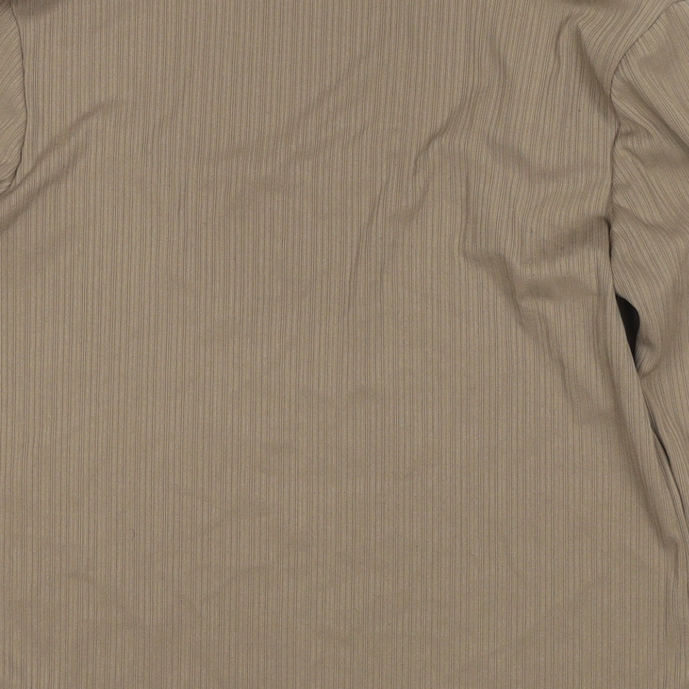 Womens UK Size 14 NEXT Brown Basic T-Shirt