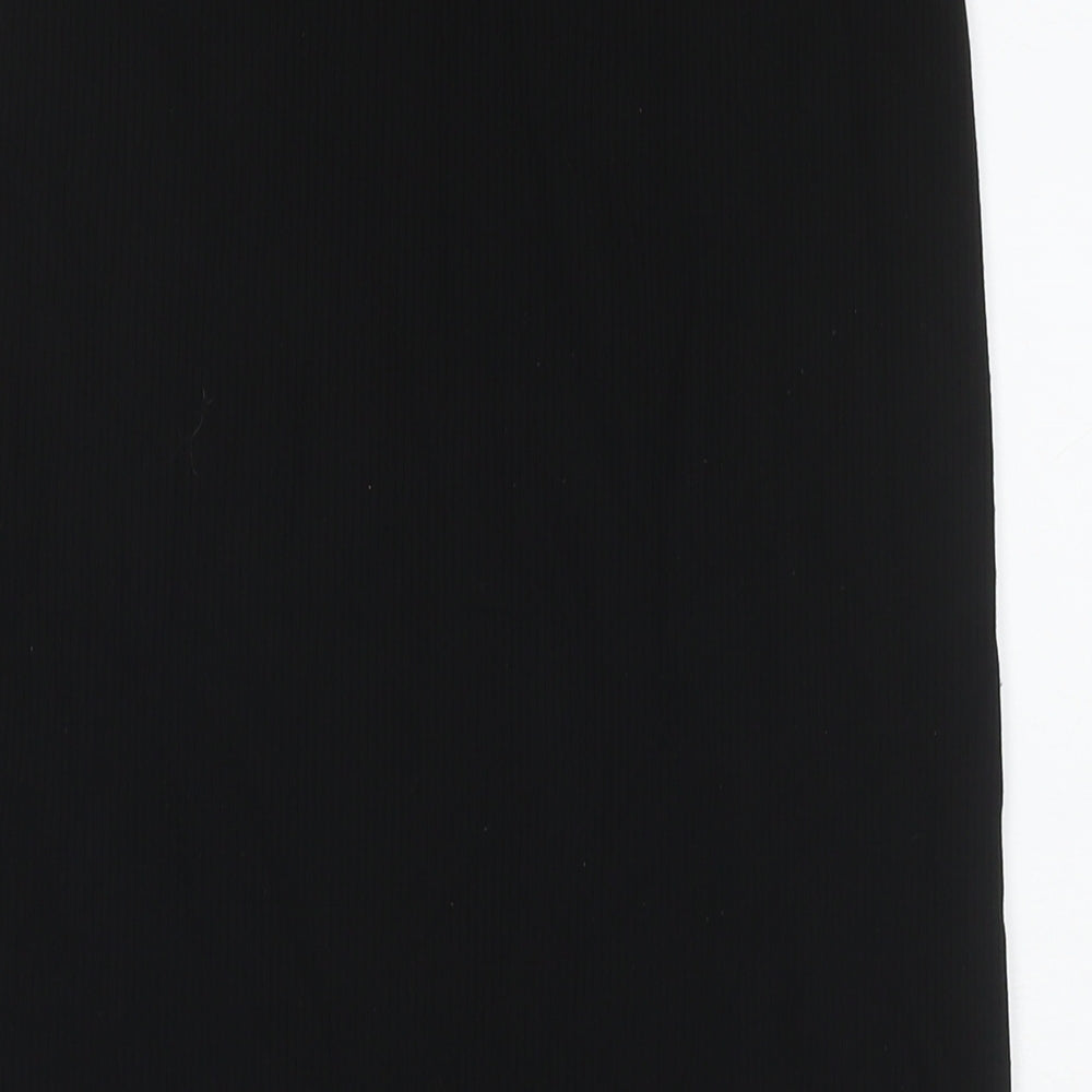 H&M Womens Black Polyester Maxi Skirt Size S