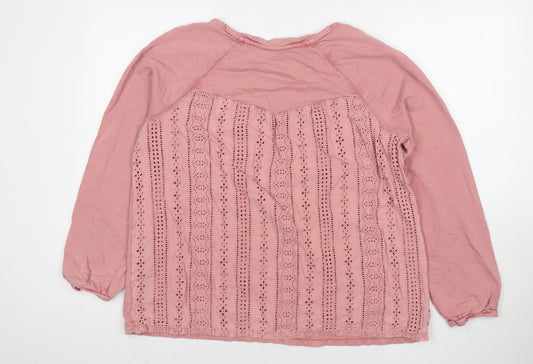 Womens UK Size 16 NEXT Pink Pullover Sweatshirt