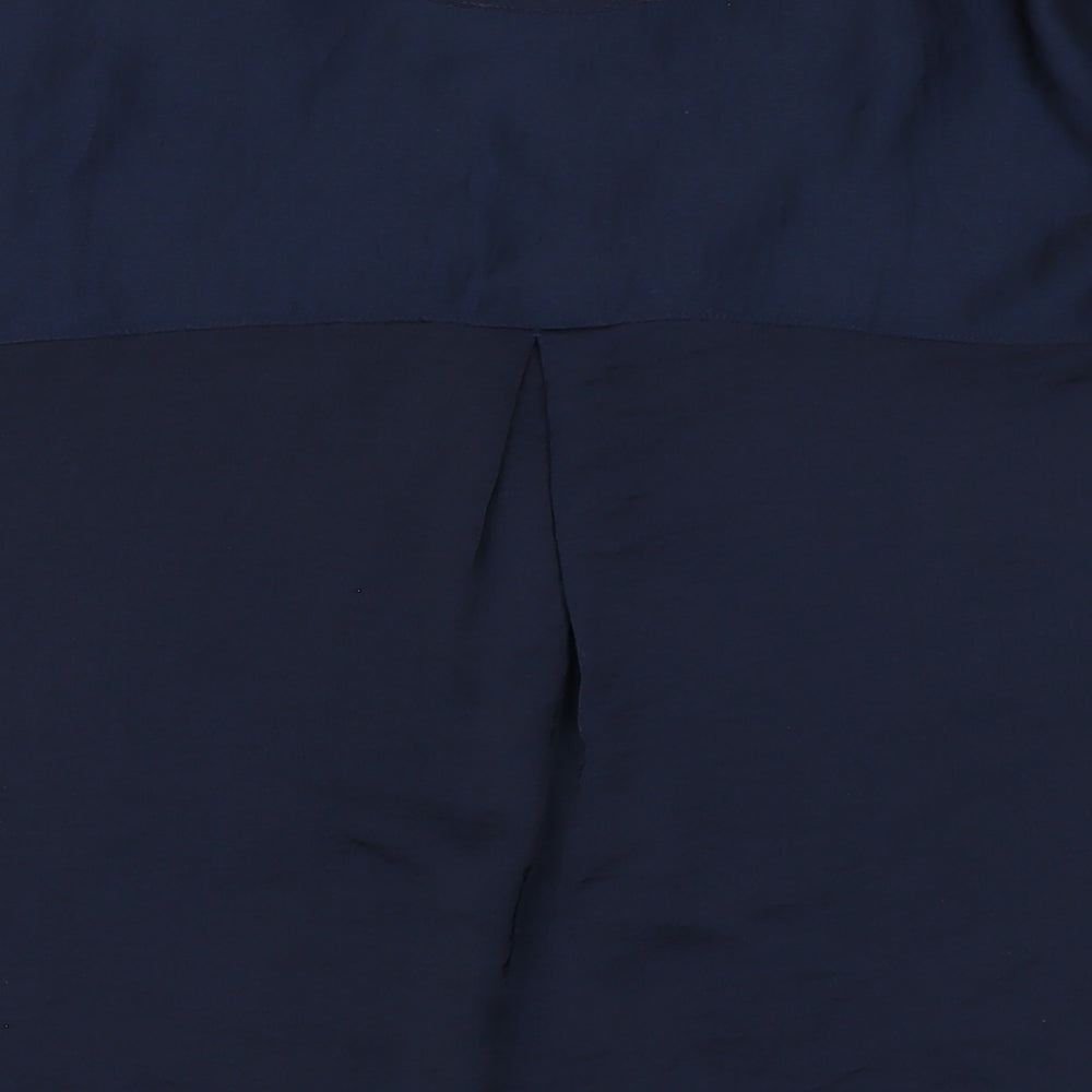 Womens UK Size 6 Marks and Spencer Blue Basic Blouse