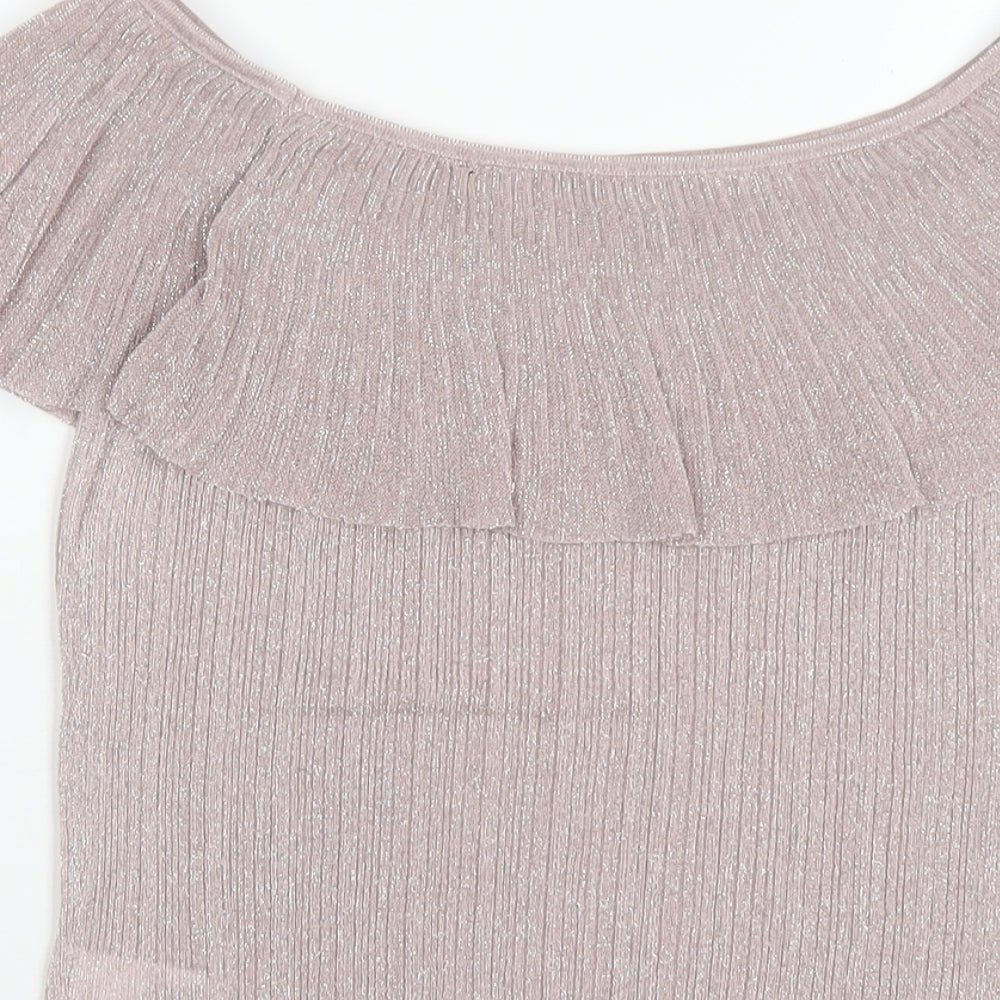 Womens UK Size 10 NEXT Pink Basic T-Shirt
