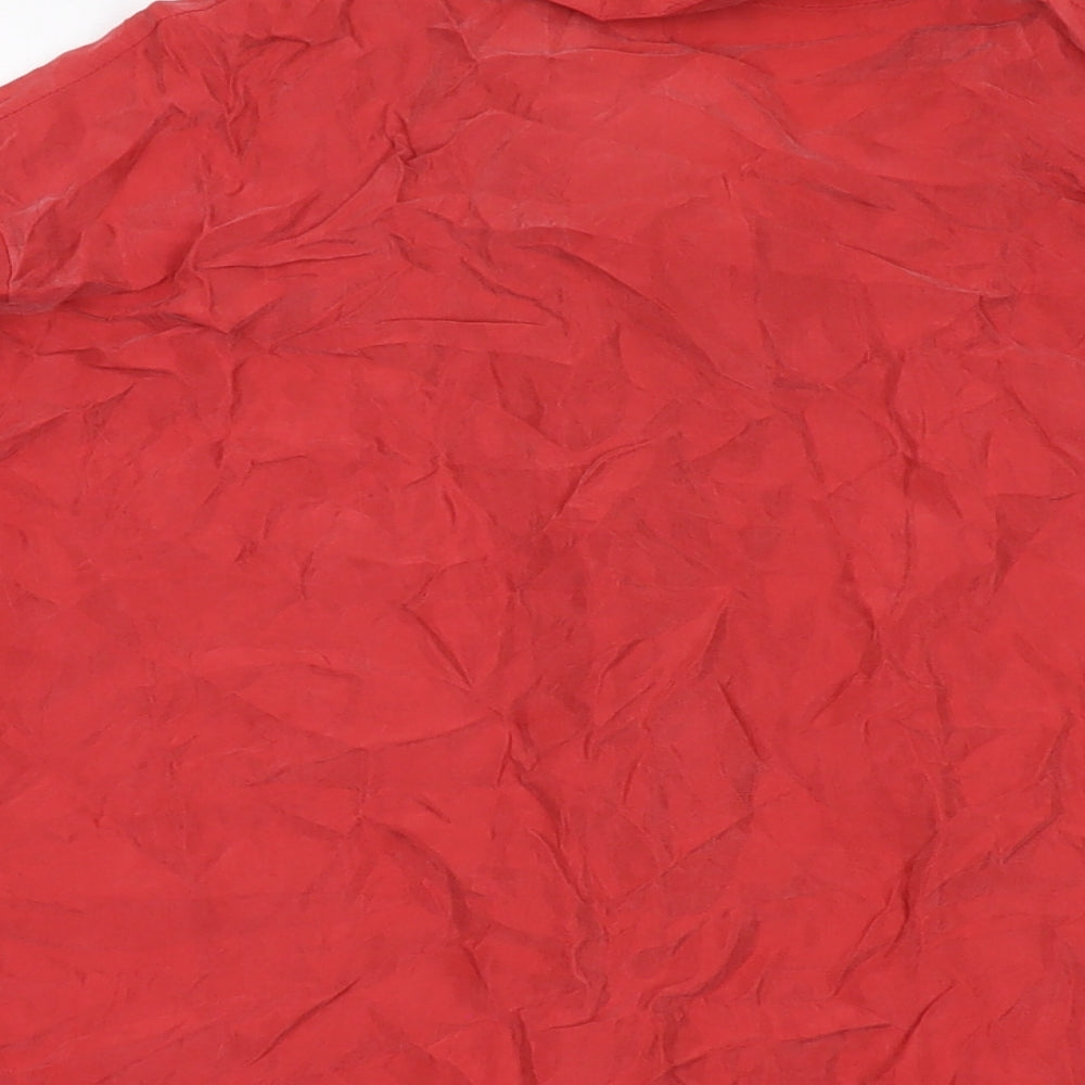 Womens UK Size 14 Marks and Spencer Red Basic Blouse