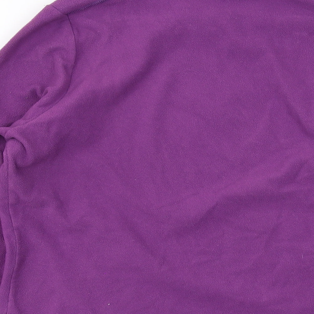 Quechua Womens Purple Polyester Pullover Sweatshirt Size 12 Pullover