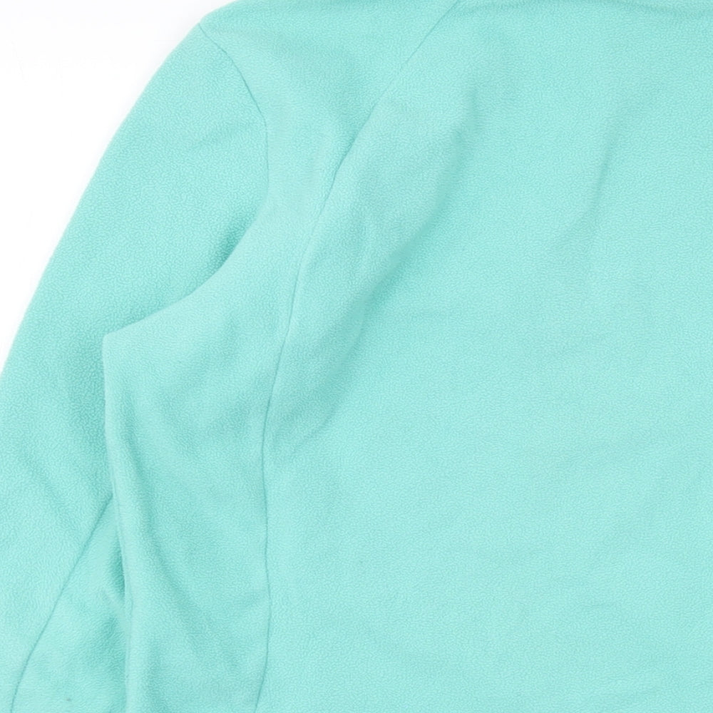 Quechua Womens Green Polyester Pullover Sweatshirt Size S Zip