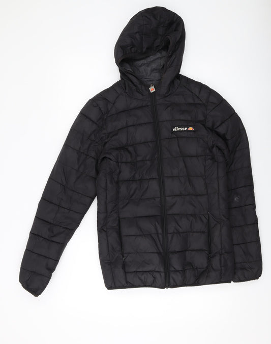 Womens UK Size 8 ellesse Black Puffer Jacket