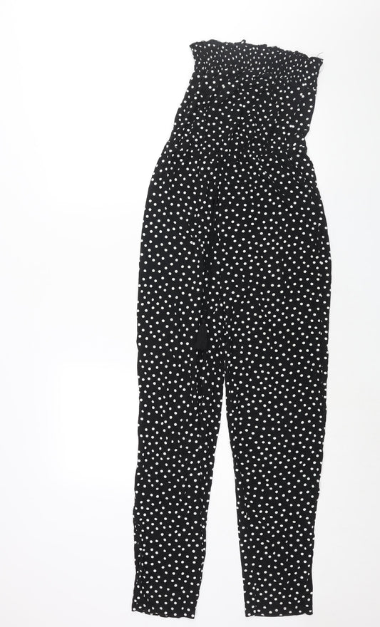 Womens UK Size 8 Lipsy One-Piece Black Jumpsuit