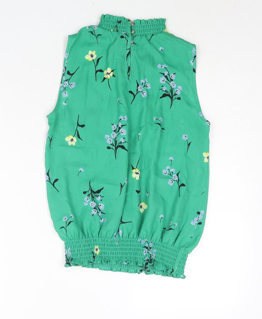 Womens UK Size 8 Dorothy Perkins Green Basic Blouse
