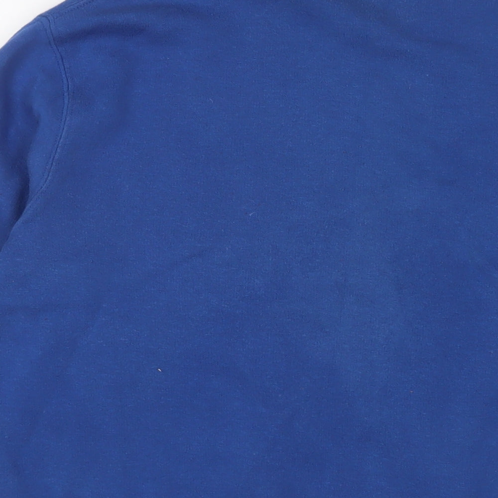 Mens UK Size S Cotton Traders Blue Pullover Sweatshirt