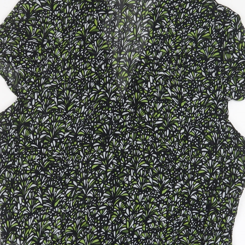 Womens UK Size 14 Per Se Red Basic Button-Up