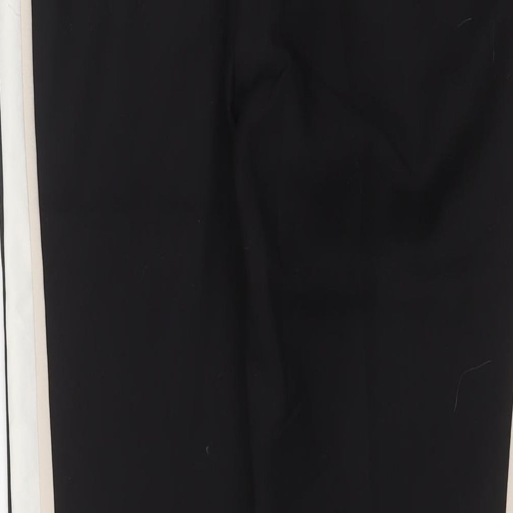 Womens UK Size L Zara Regular Fit Black Trousers