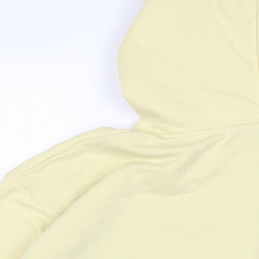 Weekday Mens Yellow Cotton Pullover Hoodie Size M
