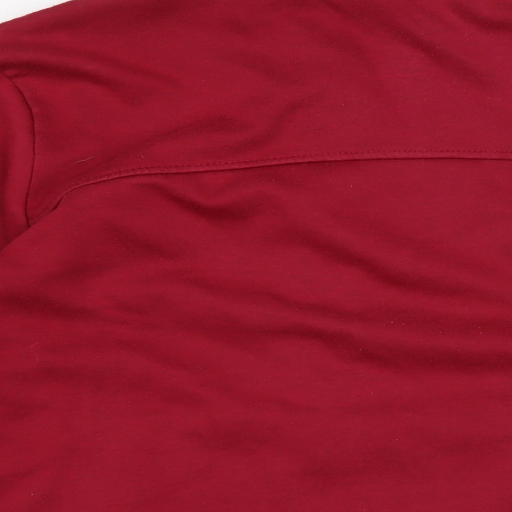 Womens UK Size 16 LA Gear Red Full Zip Sweatshirt