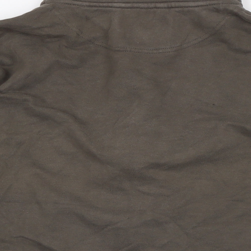 Womens UK Size M Marks and Spencer Brown Full Zip Sweatshirt
