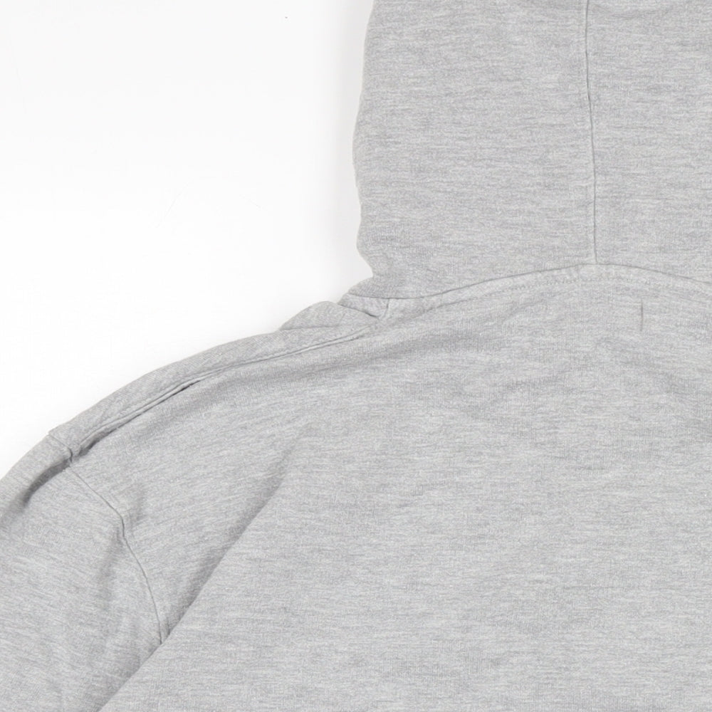 Topman Mens Grey Cotton Pullover Hoodie Size S