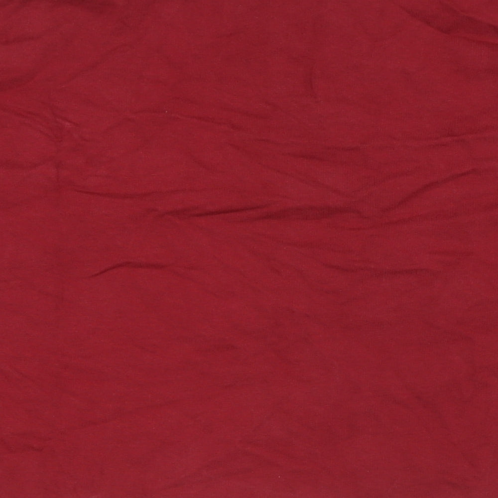 Vision Mens Red 100% Cotton Polo Size M Collared Button