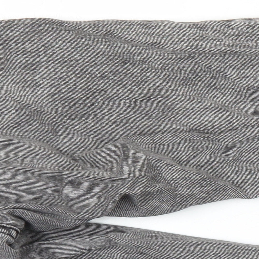 Topshop Womens Green Herringbone Cotton Skinny Jeans Size 26 in L23 in Regular - Distressed Hems