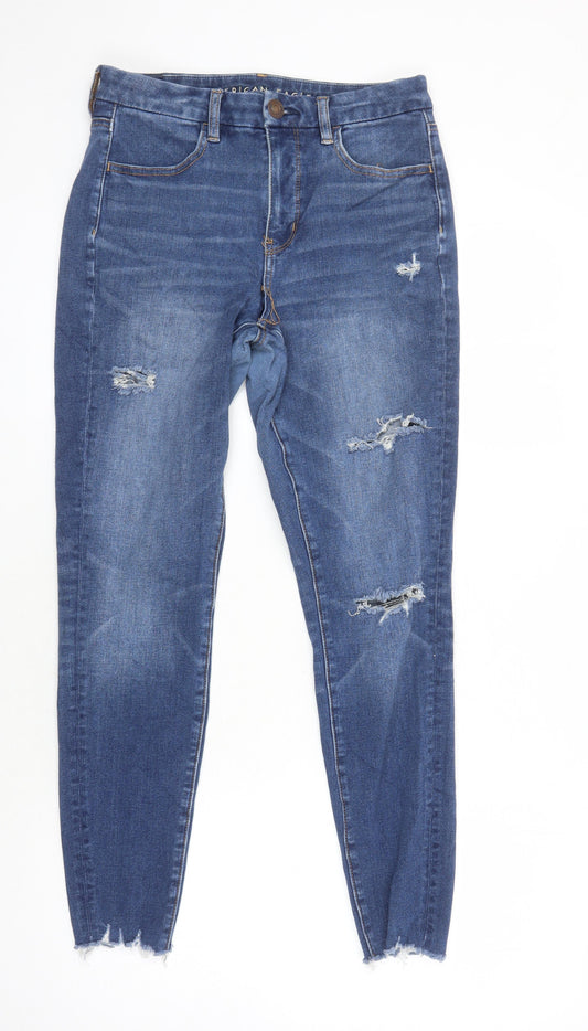 Womens UK Size 61 in American Eagle Regular Fit Mom Blue Jeans