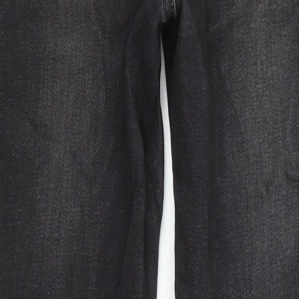 NEXT Womens Black Cotton Skinny Jeans Size 12 L23 in Slim
