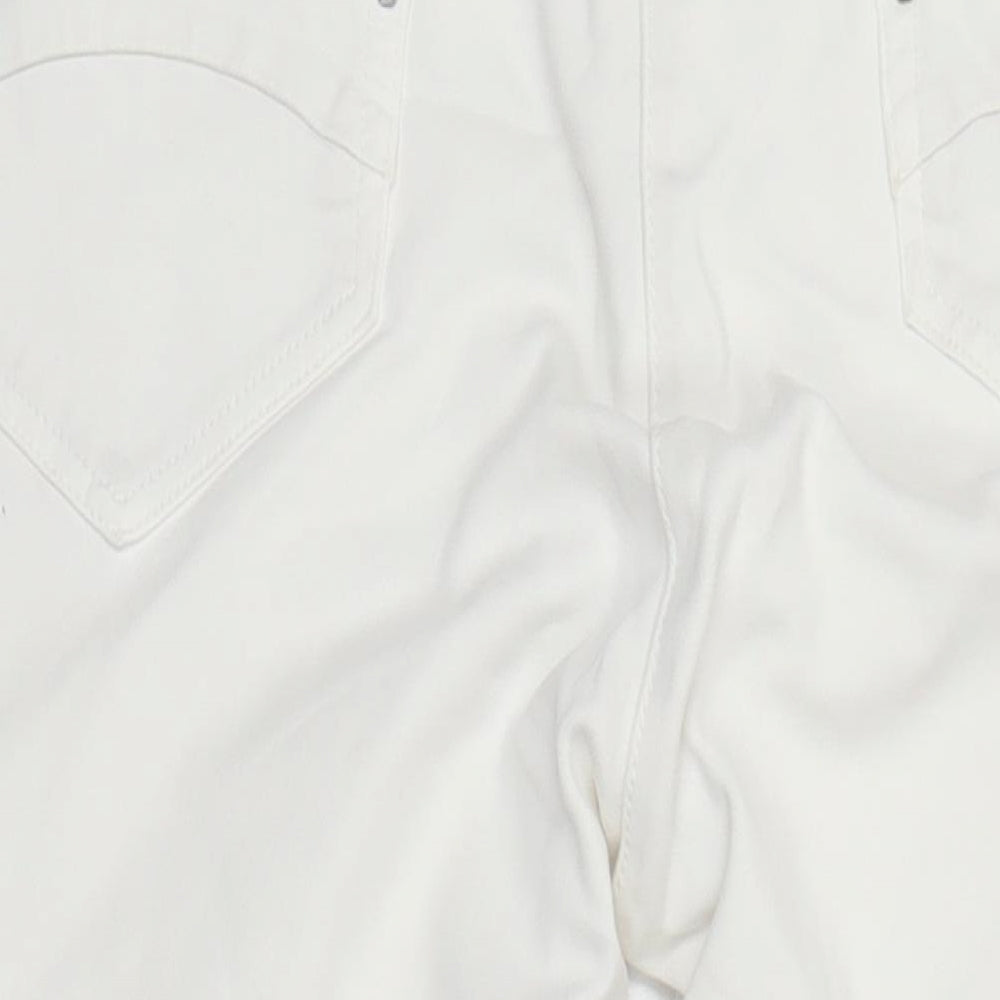 ZERRES Womens Ivory Cotton Skinny Jeans Size 16 L23 in Regular