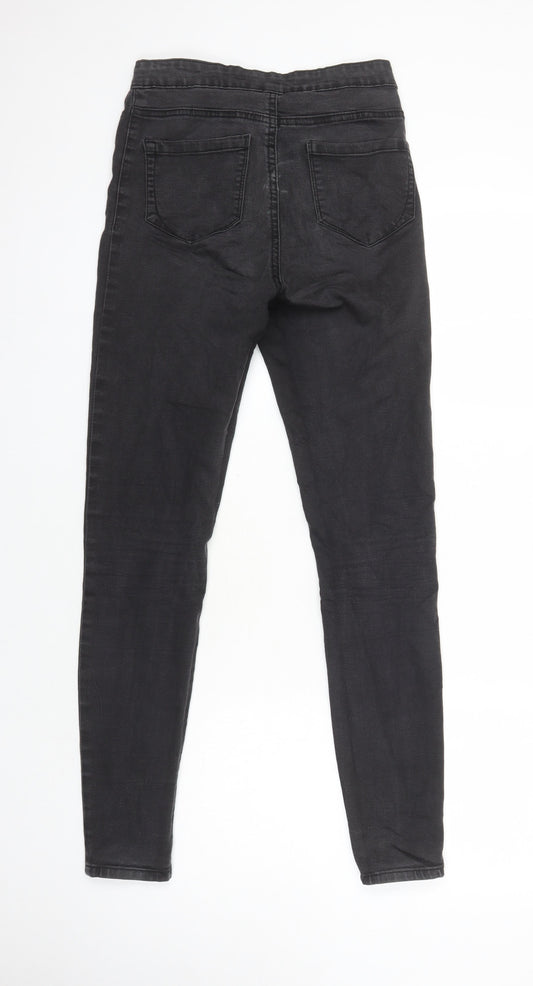 Denim Co Womens Black Cotton Jegging Jeans Size 8 L28.5 in Regular