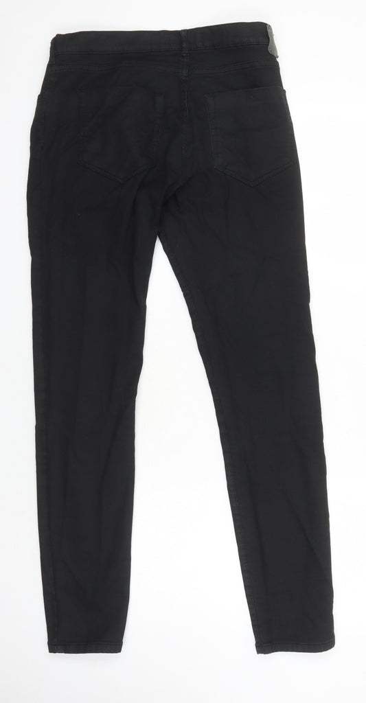 Zara Mens Black Cotton Skinny Jeans Size 38 in L30 in Regular