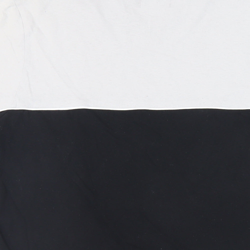 Topman Mens Black Cotton T-Shirt Size M Crew Neck