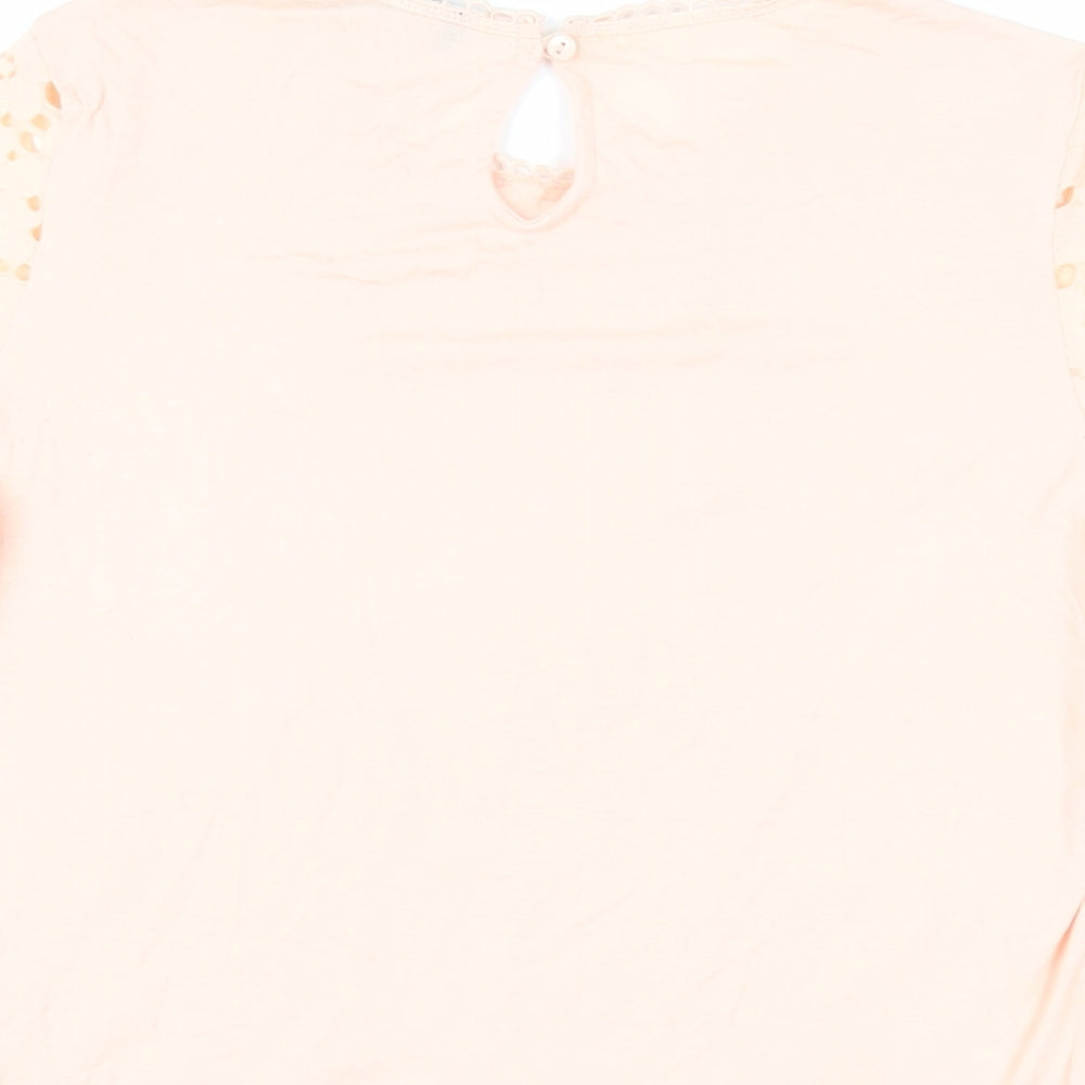 Womens UK Size 10 Dorothy Perkins Pink Basic Blouse