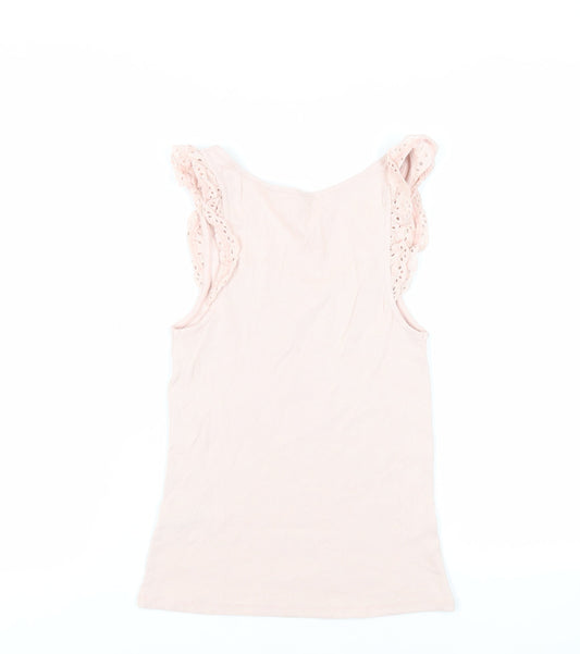 Womens UK Size 8 Marks and Spencer Pink Basic Tank