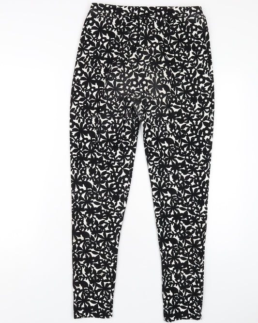 Womens UK Size 12 Topshop Regular Fit Carrot Black Trousers