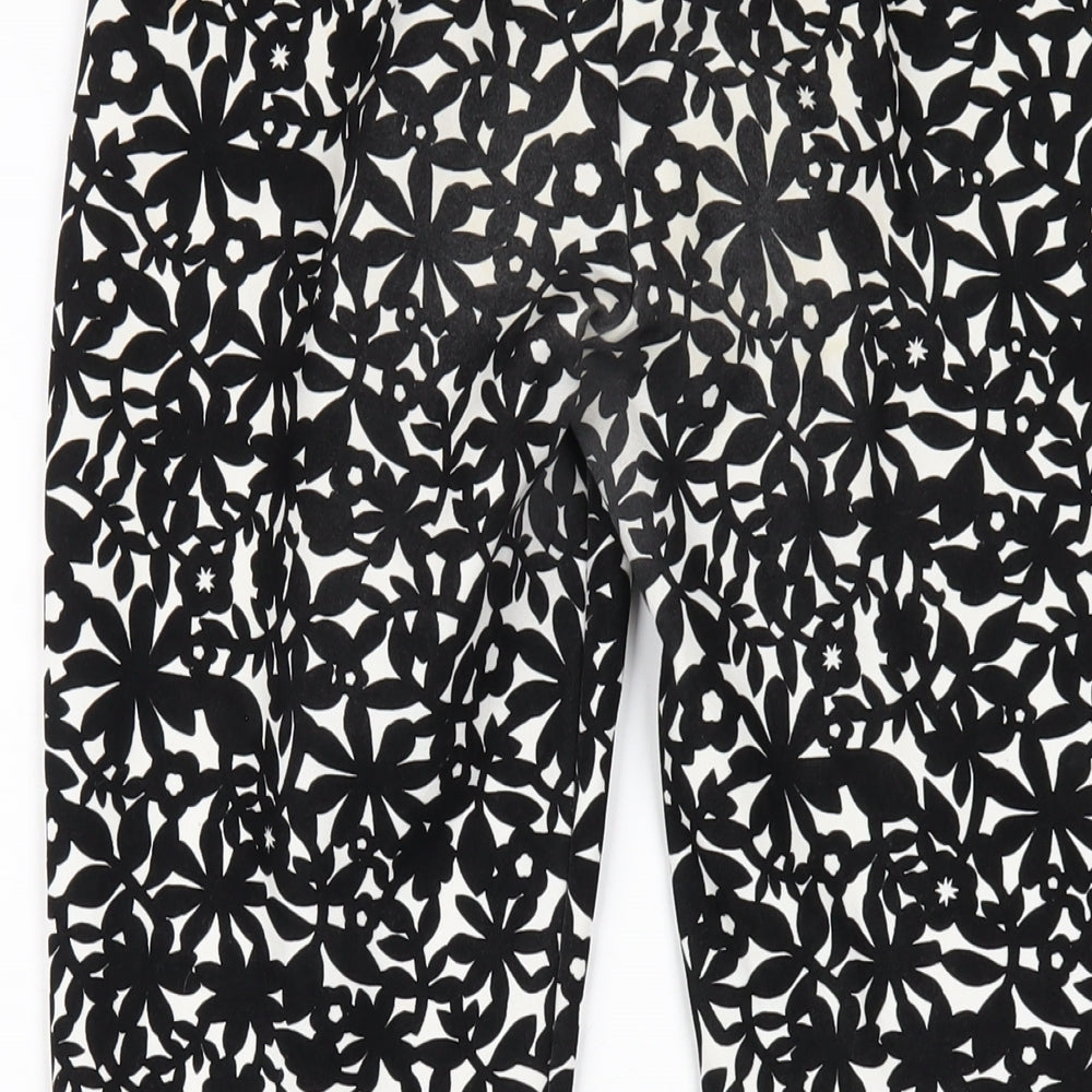 Womens UK Size 12 Topshop Regular Fit Carrot Black Trousers
