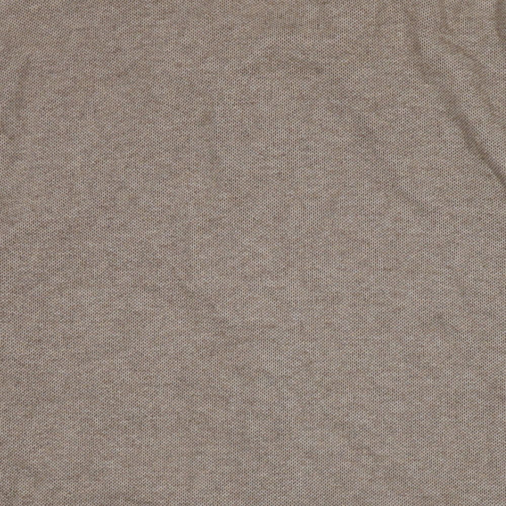 Mens UK Size L Lands' End Brown Full Zip Sweatshirt