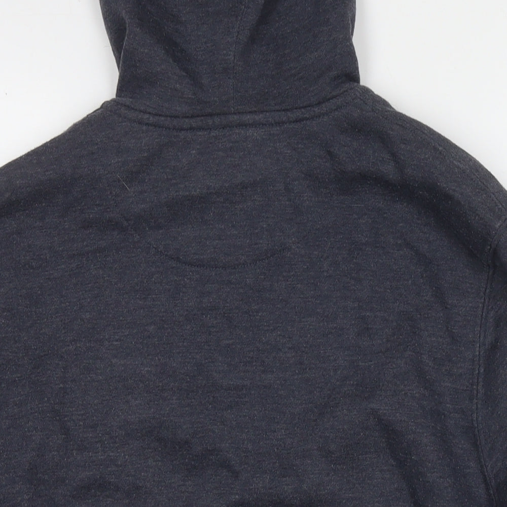 Mens UK Size M Easy Blue Full Zip Hoodie