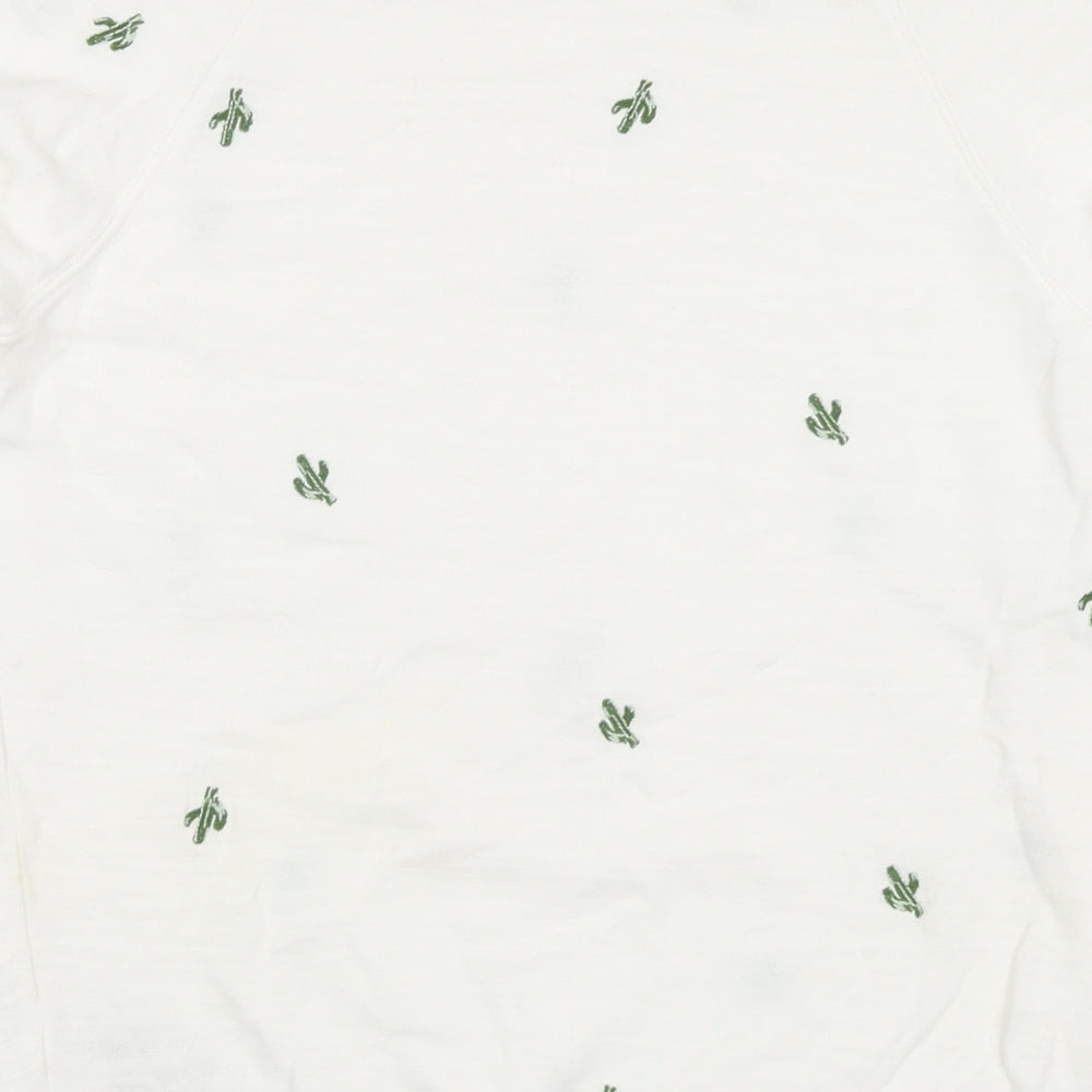 Womens UK Size 6 Marks and Spencer White Pullover Sweatshirt