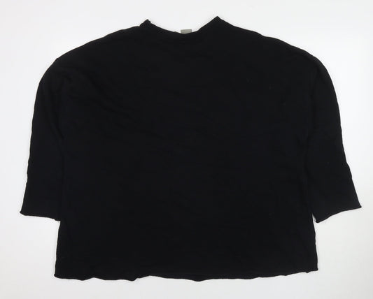 Womens UK Size 10 ASOS Black Pullover Sweatshirt