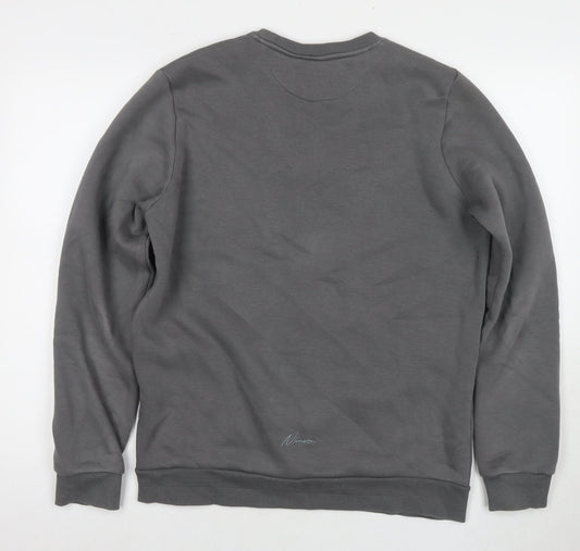 Mens UK Size M Nimes Grey Pullover Sweatshirt