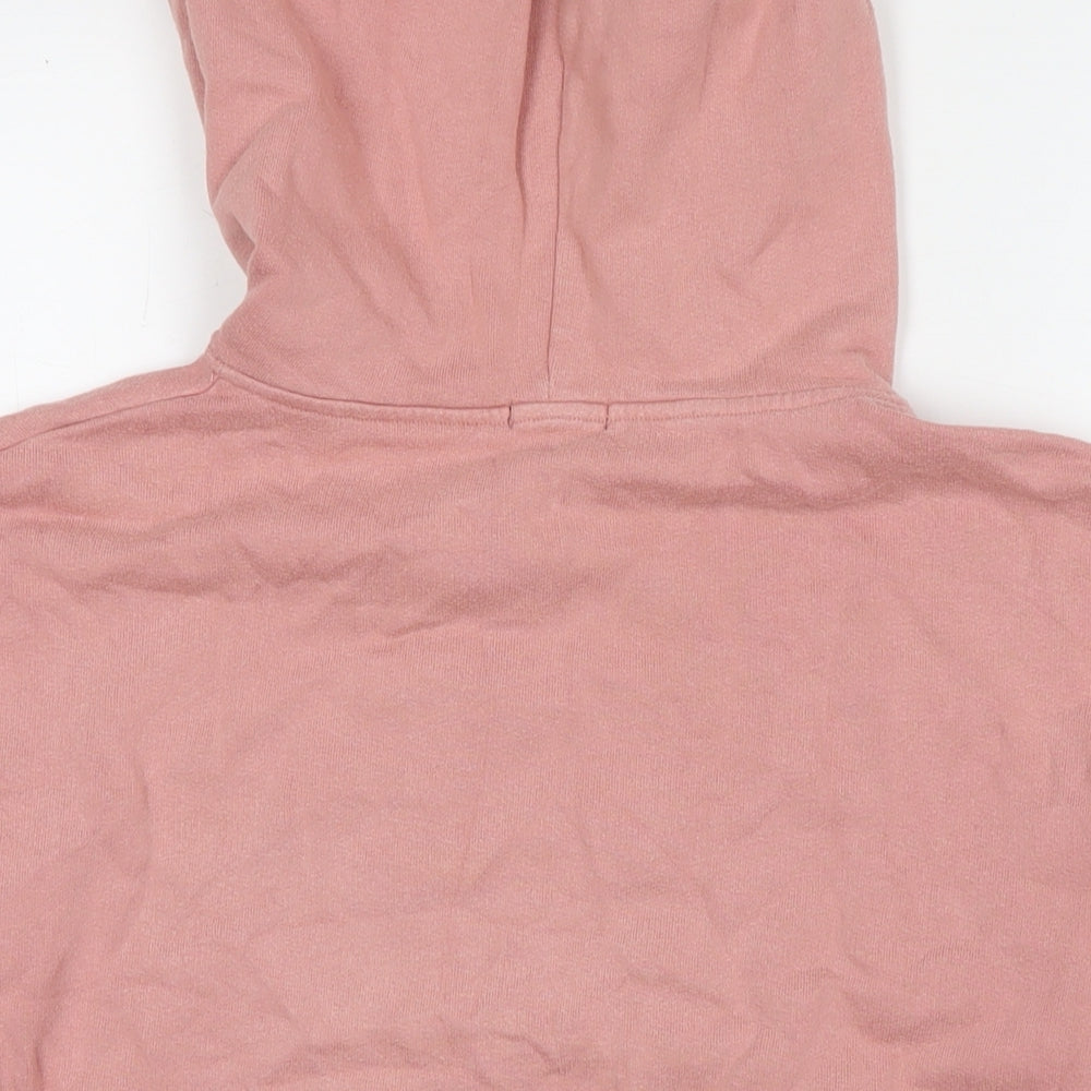 Bershka Womens Pink Cotton Pullover Sweatshirt Size S Pullover - Love