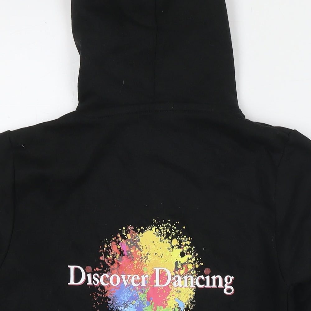 Uneek Womens Black Cotton Full Zip Hoodie Size S Zip - Discover Dancing