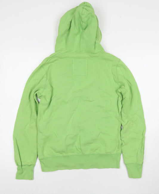 H&M Womens Green Cotton Pullover Hoodie Size M Pullover - Highland