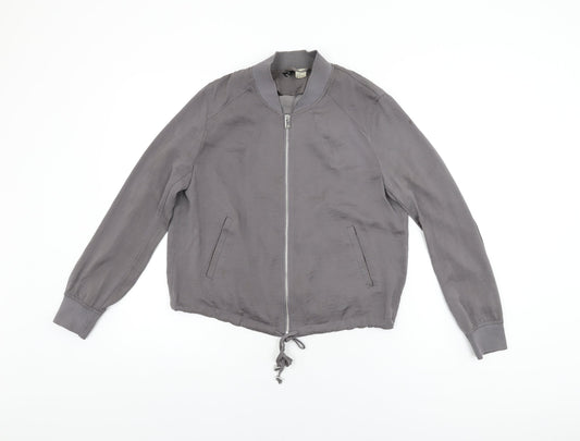 Womens UK Size 12 H&M Grey Jacket