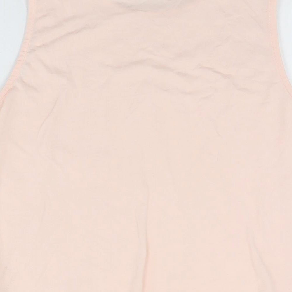 Womens UK Size 14 Dorothy Perkins Pink Basic T-Shirt