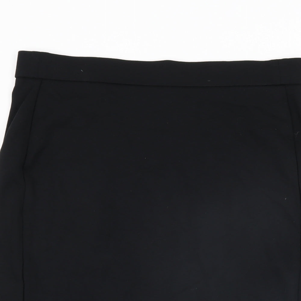 Marks and Spencer Womens Black Viscose Straight & Pencil Skirt Size 29 in