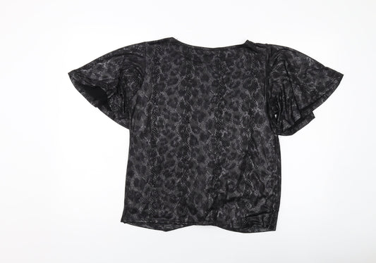Womens UK Size 14 Marina Kaneva Grey Basic Blouse
