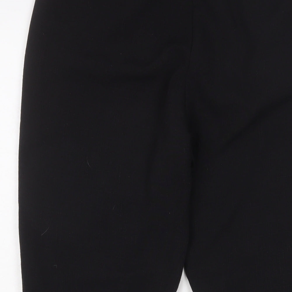 Womens UK Size 10 PRETTYLITTLETHING Regular Fit Black Trousers