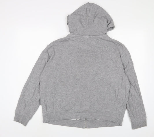 Womens UK Size 10 ASOS Grey Full Zip Hoodie