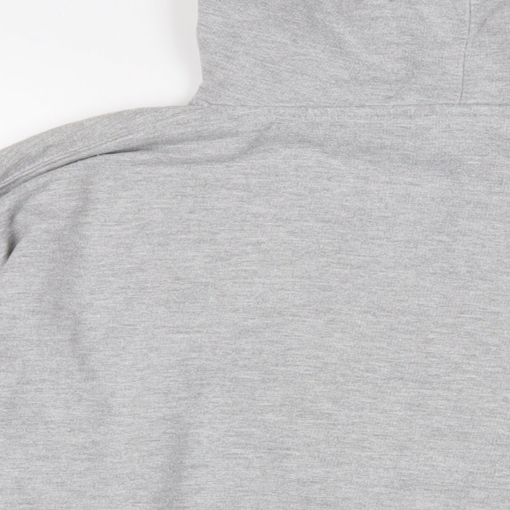 U.S Apparel Mens Grey Cotton Pullover Hoodie Size M