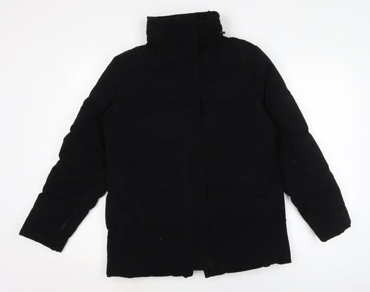 Womens UK Size S Talbots Black Puffer Jacket