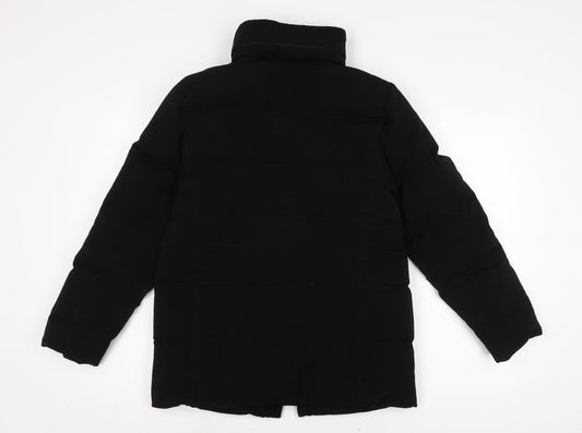 Womens UK Size S Talbots Black Puffer Jacket